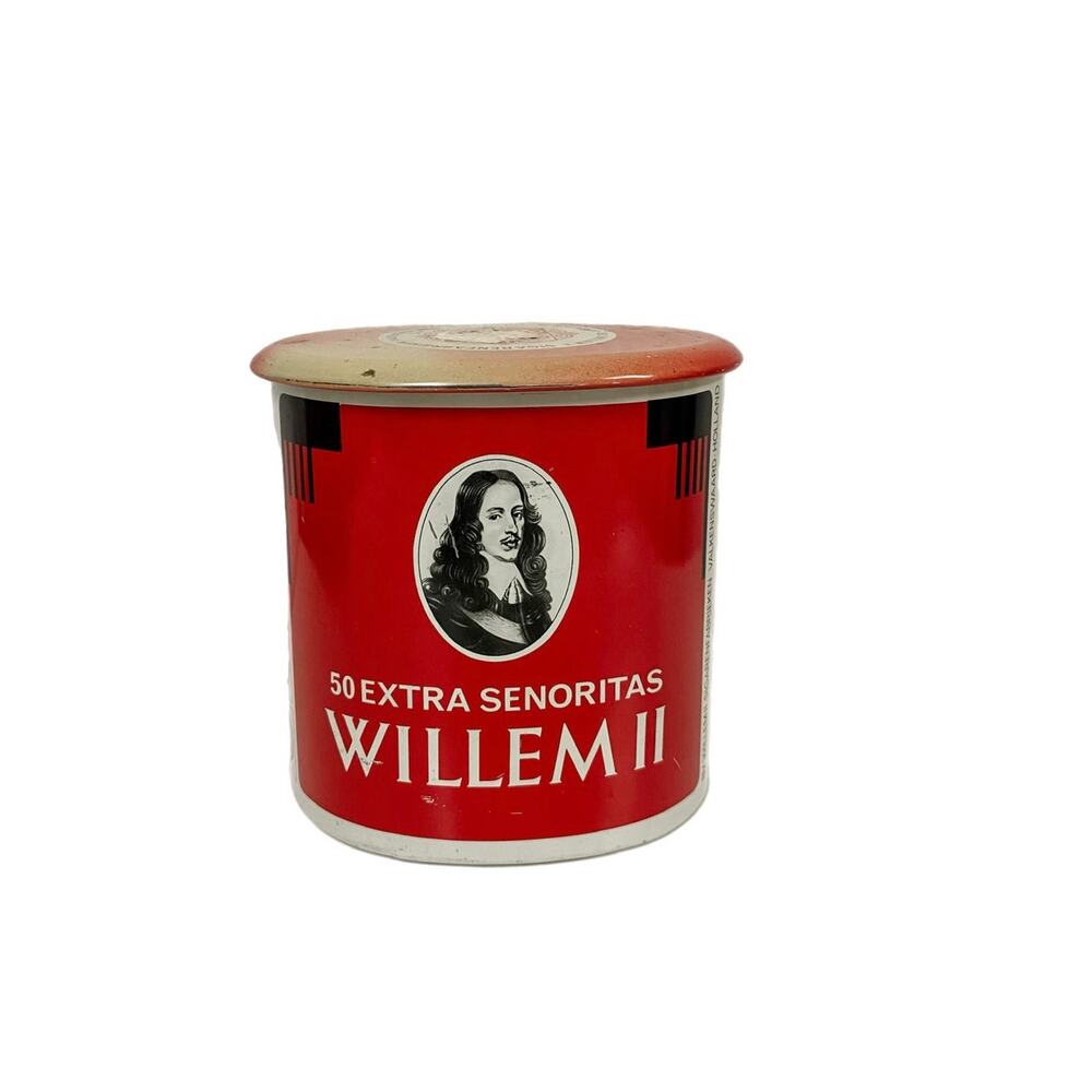 Vintage Willem II 50 Extra Senoritas Tin Made In Holland
